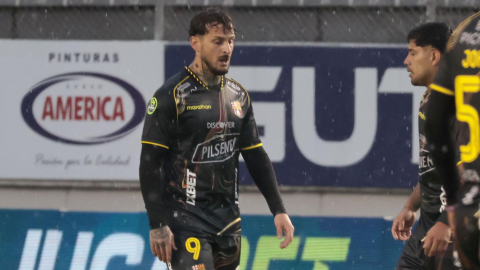 Darío 'Pipa' Benedetto, durante el partido de Barcelona SC ante Aucas por la LigaPro, el 26 de octubre de 2026.