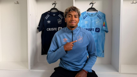 Emiliano Clavijo, jugador de Universidad Católica, durante una entrevista con PRIMICIAS en Quito, en octubre de 2026.