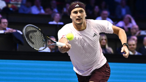 Alexander Zverev, tenista alemán, ante Martín Lanluce, en Basilea, el 27 de octubre de 2026.