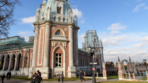 Fotografía de museo de Tsaritsyno que se ubica en el sur de Moscú, capital de Rusia.