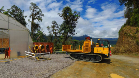 Trabajos en la zona de Alpala, localizada dentro del proyecto Cascabel. 