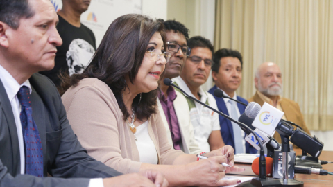 SIlvia Salgado acompañó a los delegados de los mineros ilegales de Buenos Aires que buscan la legalización de su actividad.