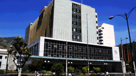 Edificio del Banco Central del Ecuador, en Quito. 