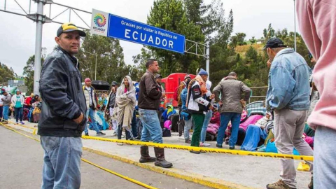 Entre 1.500 y 2.000 migrantes venezolanos siguen ingresando por la frontera ecuatoriana al mes. 