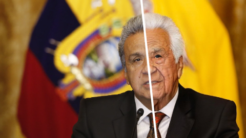 Presidente Lenin Moreno con el filtro de la aplicación FaceApp