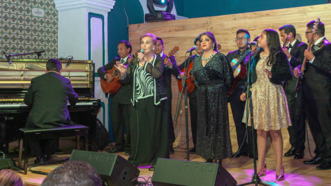 Consuelo Vargas, Paulina Tamayo y Adamaris Cajo durante la inauguración del Museo del Pasillo, en diciembre de 2018.