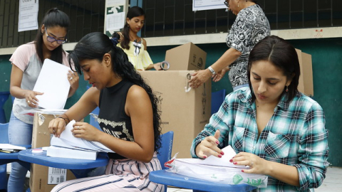 Conteo de votos en las pasadas elecciones. 