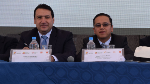 Fausto Herrera y Patricio Rivera fueron los dos últimos ministros de Economía del gobierno de Rafael Correa.