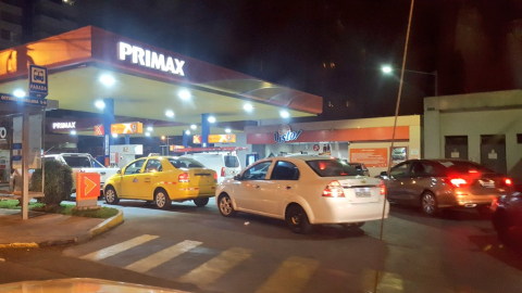 Así lucía una gasolinera en Quito en octubre de 2019.