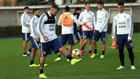 La selección Argentina se entrena de cara al amistoso frente a Ecuador