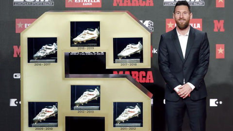 Messi es el primer jugador en la historia en conseguir seis Botas de Oro