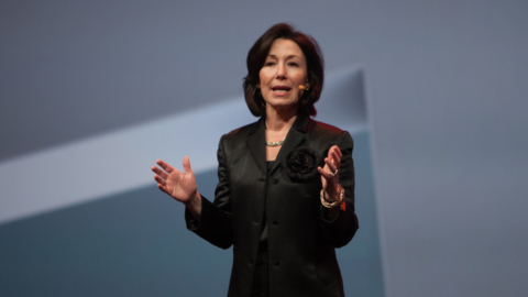 Safra Catz, durante una conferencia en 2014. 