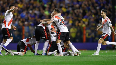 River Plate festeja su pase a la final de la Libertadores