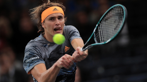 El tenista alemán Alexander Zverev es el séptimo jugador en clasificar al Torneo de Maestros de Londres.