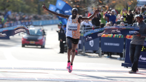 Geoffrey Kamworor es el ganador de la Maratón de Nueva York