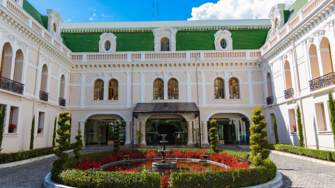 El Palacio de Najas es parte del edificio matriz de la Cancillería, en Quito.