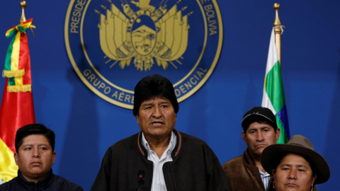 Evo Morales renunció a la presidencia de Bolivia.