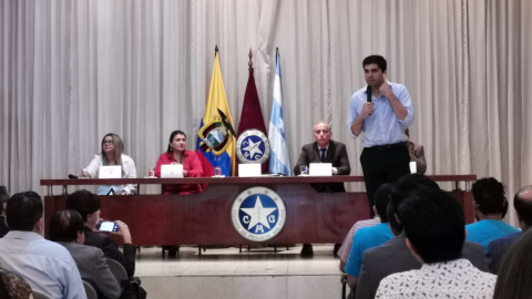 El vicepresidente estuvo en Guayaquil, donde cumplió una agenda pública en las primeras horas de la mañana.