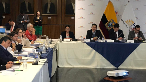 El ministro de Finanzas, Richard Martínez, compareció en la Comisión de Desarrollo Económico de la Asamblea, para explicar la Proforma Presupuestaria de 2020.