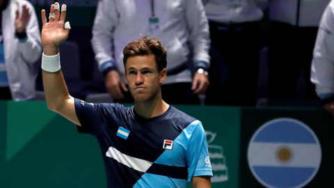 El argentino, Diego Schwartzman, con un doble 6-2 obtuvo el primer triunfo para la 'albiceleste' en Copa Davis. 