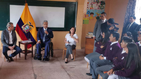 El presidente Lenín Moreno contó los cambios en el examen Ser Bachiller.