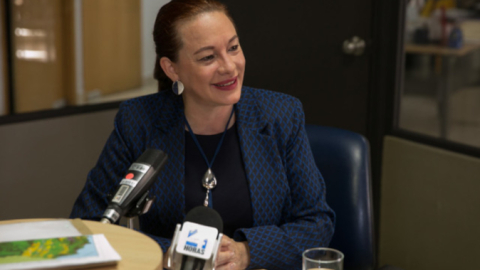 La excanciller María Fernanda Espinosa.