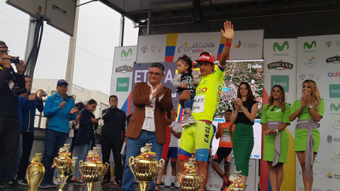 Jorge Montenegro mantuvo la camiseta amarilla como líder de la clasificación general, desde la segunda hasta la octava etapa. 