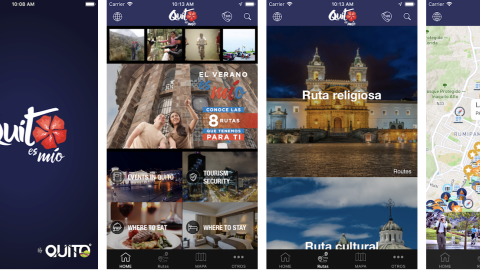 'Quito es mío' es la aplicación creada por la empresa pública Quito Turismo.