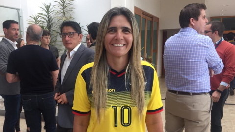 Emily Lima, DT brasileña, fue presentada el jueves 5 de diciembre como la nueva estratega de la selección femenina de Ecuador. 