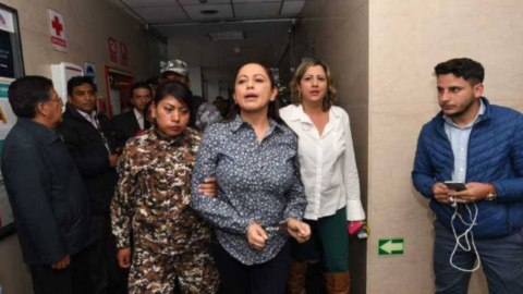 Paola Pabón, prefecta de Pichincha, acudió a la Asamblea el 11 de noviembre de 2019 para hablar acerca del paro de octubre.