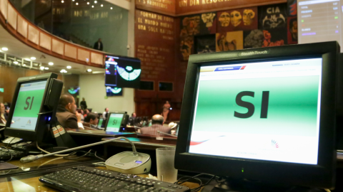 El Pleno de la Asamblea, en sesión del 18 de diciembre de 2019.