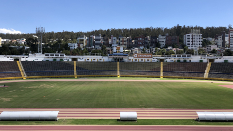 El estadio Olímpico Atahualpa, en Quito.