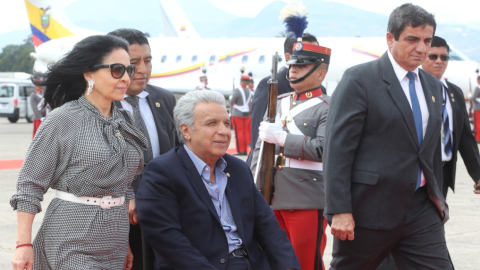 El presidente Lenín Moreno viajará a Suiza acompañado de su esposa, Rocío González.