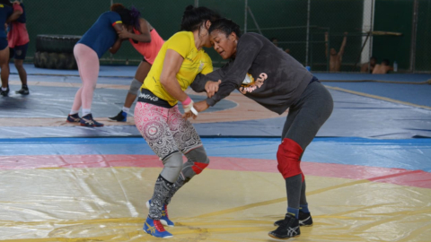 LIssette Antes es una de las atletas del equipo ecuatoriano. La luchadora obtuvo dos medallas de bronce en Juegos Panamericanos.