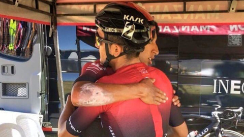 Egan Bernal y Richard Carapaz compitieron en el Tour Colombia 2.1 para el Team Ineos.