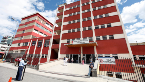 Una vista general del hospital Pediátrico Baca Ortiz, en el norte de Quito, en febrero de 2020.