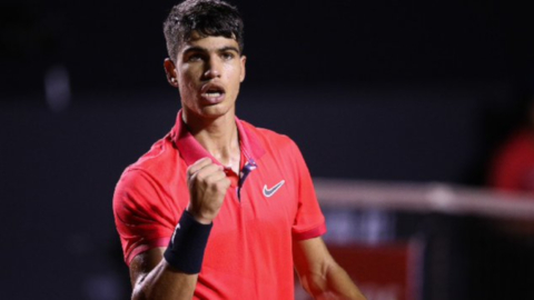 Carlos Alcaraz llegó al torneo ATP 500 de Río de Janeiro por una invitación de la organización.