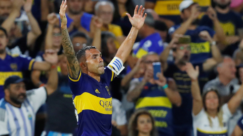 Carlos Tévez se coronó campeón del torneo local con Boca Juniors, el 7 de marzo de 2020.