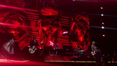 Guns n Rose durante su presentación en Vive Latino, el pasado 14 de marzo de 2020.