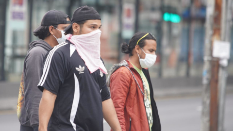 Ciudadanos recorrieron en la mañana del 25 de marzo, las calles del norte de Quito.