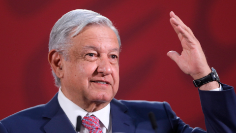 El presidente de México, Andrés Manuel López Obrador. Foto del 28 de marzo de 2020.