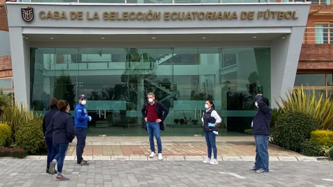 Funcionarios del COE Pichincha visitaron las instalaciones de la Casa de la Selección.