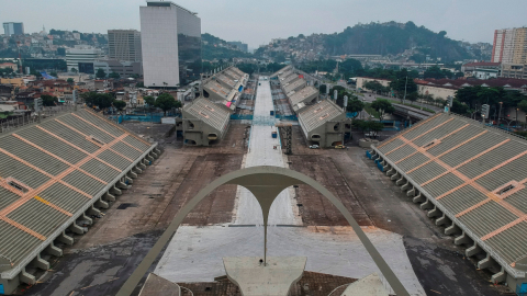 El sambódromo de Río de Janeiro, el icónico escenario que cada año se viste de música y color con los desfiles del carnaval.