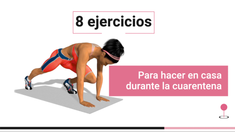 Circuito de ejercicios para hacer durante la cuarentena.