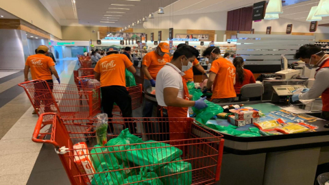 La plataforma de entrega de alimentos a domicilio, Tipti, triplicó su personal desde el 17 de marzo. 