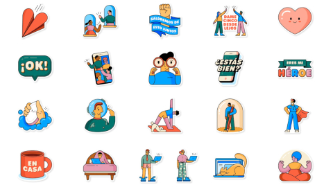 El pack de stickers “Together at Home” ya está disponible en WhatsApp.