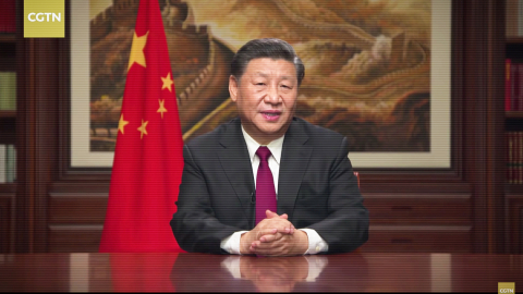 Xi Jinping, presidente de China desde 2013 durante un encuentro con la prensa en 2020.