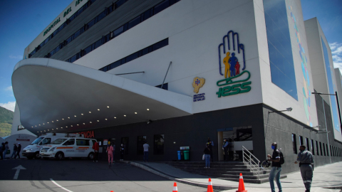 Hospital del IESS del Sur en Quito, el 20 de mayo de 2020.