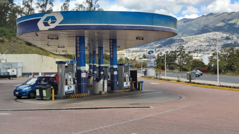 Una de las gasolineras al norte de Quito. Mayo de 2020.