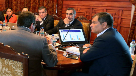 El 23 de junio de 2016 el presidente Rafael Correa lideró el Gabinete Sectorial de Seguridad en Carondelet.